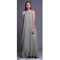 thumbnail image 4 of Bimba Robe de Nuit Imprimée de Papillons Gris Pièce pour Femmes Longue à Bretelles Spaghetti Robe Maxi Vêtement de Nuit Robe Petite, 4 of 5