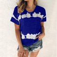 thumbnail image 1 of Wolfast T-Shirts pour Femmes Mode Femmes Mode T-Shirt Imprimé Manches Courtes Blouse Col Rond Hauts Décontractés Manches Courtes Blouses pour Femmes, 1 of 9