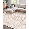 thumbnail image 2 of VEVOR Large Area Rug 5 x 7 ft Anti-Skid and Tear-Resistant Floor Mat Modern Beige, 2 of 9