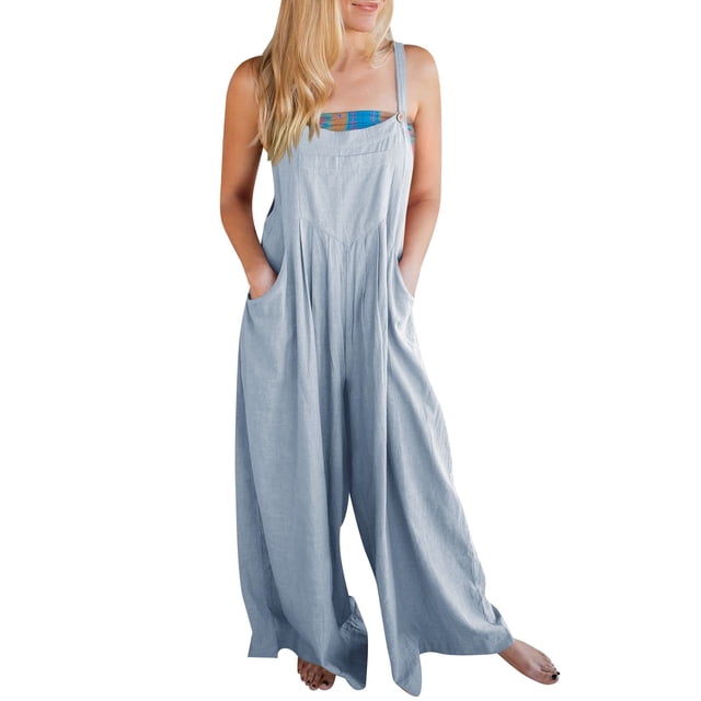 GZWYHT Combinaisons pour Femmes Salopettes pour Femmes Salopettes d'Été Sans Manches avec Bretelles Combinaisons pour Femmes Combinaisons pour l'Été S S