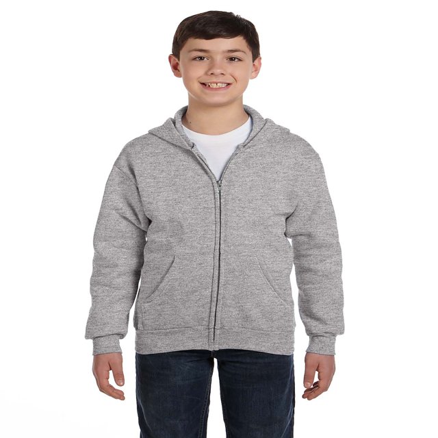 ComfortBlend Boy's EcoSmart Full-Zip Hoodie Sweatshirt, Style P480