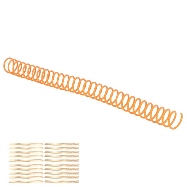 Plastic Spiral Binding Coils, Binding Spirals Rust Resistant Manual Bound Non Fade Reusable Page Turning For Students For A4 A5 Notebook Orange
