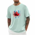 thumbnail image 1 of Styesk T-Shirts pour Homme Imprimé Col Rond Mode Décontractée Manches Courtes Blouses, 1 of 5