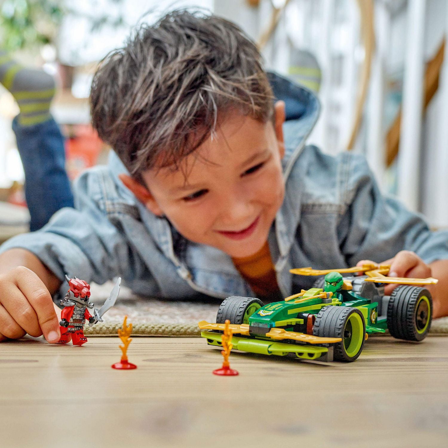LEGO NINJAGO Lloyd's Pull-Back Race Car Toy - Building Toy for Pretend Play for Boys and Girls, Ages 7+ - Toy Car for Kids with 2 Minifigures - Gift Idea for Birthdays - 71828