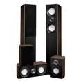 thumbnail image 1 of Fluance Reference Surround Sound Home Theater 5.0 Channel Speaker System including 3-Way Floorstanding Floorstanding Towers, Center Channel, and Rear Surround Speakers - Walnut (XL8HTBW), 1 of 8