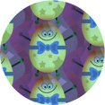 thumbnail image 1 of Ahgly Tapis d'Intérieur Lavable en Machine Carré Transitionnel Rebecca Violet, 3 Pieds Carré, 1 of 7