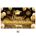 thumbnail image 3 of Decorative Flags, 2025 Class Graduation Photography Black and Gold Bachelor Cap Balloon Grad Congrats Banner Background Congrats Grad Prom Banner Background, Flags_ Banners & Accessories, 3 of 9