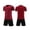 K, variante sur Wxirdiow Vêtements Athlétiques pour Enfants Garçons Ensemble Ample de T-Shirt Athlétique à Manches Courtes et Shorts en Maille Active Taille K, 7-8 Ans