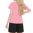 thumbnail image 3 of XDZJLR Ensembles pour Fille T-Shirt à Col Rond Imprimé à Manches Courtes pour Garçons et Ensembles 4-5 Ans, 3 of 4