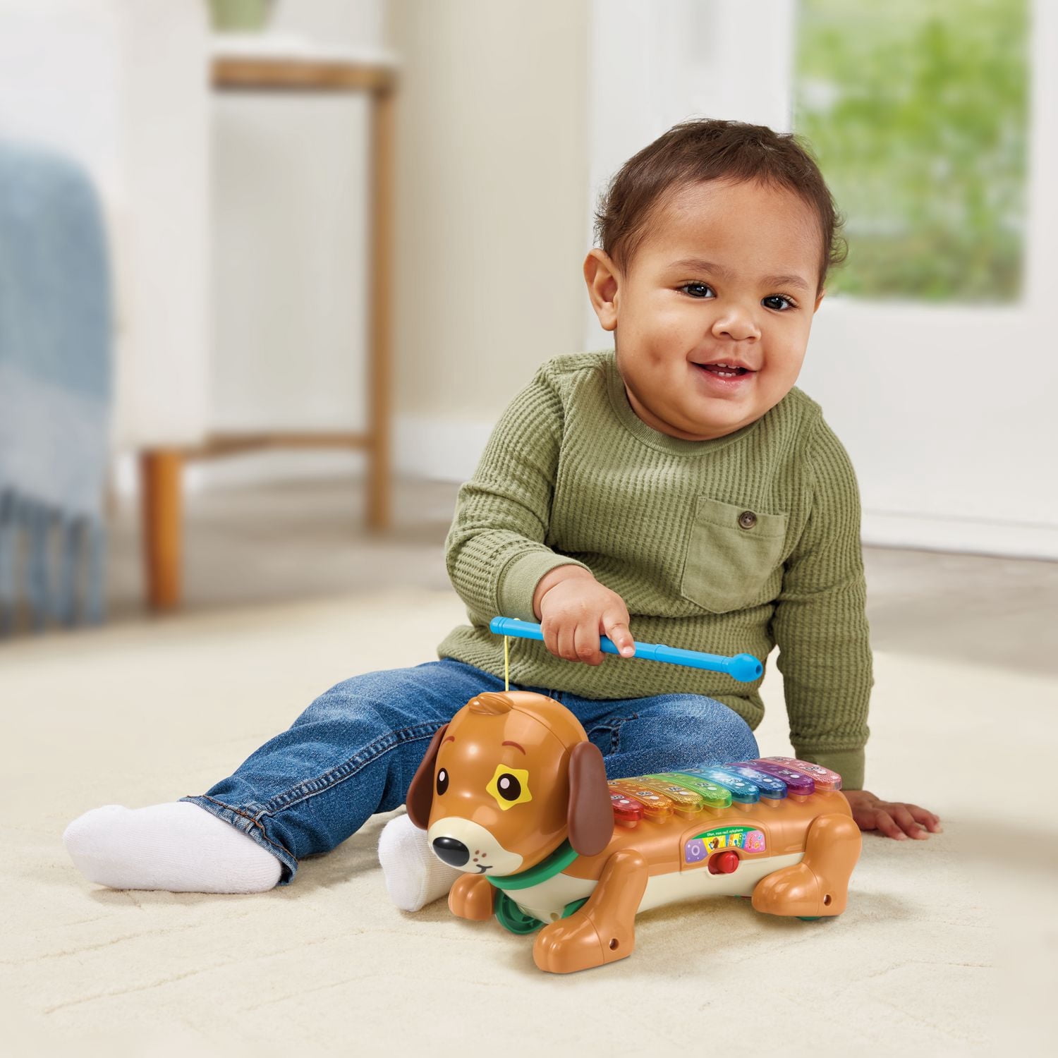 VTech Elton, mon rouli xylophone - Jouet musical pour bébé - Version française