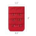 thumbnail image 3 of INSPIRE CHIC Rallonge de Soutien-Gorge pour Femmes à 3 Rangées avec 2 Crochets, Extension de Brassière, Crochets d'Extension, Adaptateur de Bretelles, Rouge 10, 3 of 5