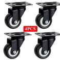 thumbnail image 2 of Roulettes Robustes Roues en Caoutchouc Rouleaux pour Meubles Roue Roulettes Roulettes 360 Degrés Roue Roulettes Industrielles avec Frein Bureau, Facile à Utiliser, 2 of 7