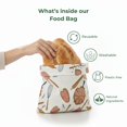 thumbnail image 3 of Sacs Alimentaires Réutilisables en Cire d'Abeille – Lot de 2 Motif de Cuisson / Sacs de Rangement pour Collations et Aliments Sans Plastique, 3 of 5