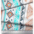 thumbnail image 2 of Soimoi Tissu Voile de Coton Aztec Géométrique Imprimé 1 Yard 56 Pouces de Large, 2 of 3