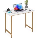 Computer Desk,Home Office Desk Writing Study Table Modern Simple Style PC Desk with Metal Frame for Home Office