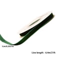 thumbnail image 3 of Meitianfacai 1cm Single Sided Velvet Ribbon Gift Flower Packaging Ribbon Decoration Ribbon DIY Ribbon, Army Green, 3 of 6