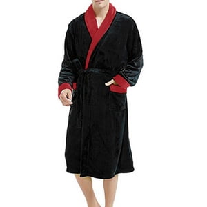 Intimes en peluche d'hiver homme Châle allongé peignoir maison vêtements manches longues robe XXXXXL