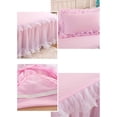 thumbnail image 3 of maskred Throw Lace Ruffle Bed Skirt Durable And Beautiful For Anywhere Universal Fit Non-slip Mattress Cover green, 3 of 6