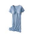 thumbnail image 2 of FcBaudy Robe de Maternité, Robes de Grossesse, Robes d'Été pour Femmes, Chemise de Nuit de Maternité, Robe d'Été, Chemise de Nuit de Grossesse Fine, Robe de Maternité, Vêtements de Post-Partum, Robe de Maternité, 2 of 3