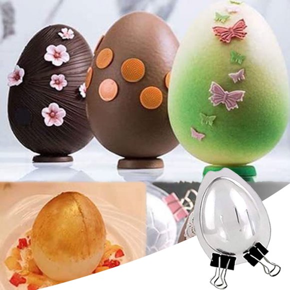 WIFKLSIIPG Easter Egg Surprise Toy Egg Maker Dinosaur Egg Polycarbonate Mould for Chocolate Soap Bath Bomb Lotion Bar Clay Plaster Tool