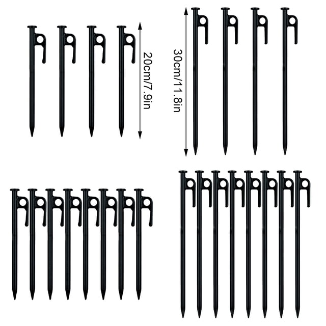 Ruiboury Rust-Proof Tents Stakes For Long-Lasting Performance Durable Camping Stakes 8 roots 20cm