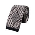 thumbnail image 1 of Cravate Fine Ajustée Unie Formelle en Tricot pour Homme, 1 of 7