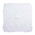 thumbnail image 1 of Vintage Square Tablecloth Doily Cotton Lace Crochet Floral Table Cloth Cover White, 1 of 9
