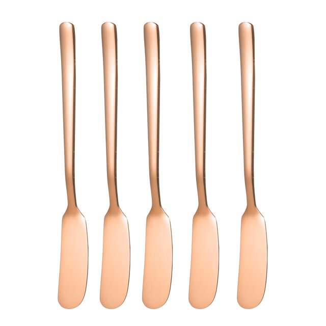 Mistaha 5 Pack Stainless Steel Cheese Desert Knives Breakfast Butter Knife Slicer Sandwich Spreader Butter Spreader Butter Dispenser Butter Cutter Multipurpose Butter Knives
