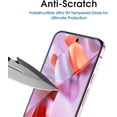 thumbnail image 4 of Tempered Glass for Google Pixel 9  Anti-Scratch Case Friendly Screen Protector [Pack of 2], 4 of 5