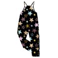 thumbnail image 5 of Girls Romper Star Print Summer Rompers for Girls Spaghetti Strap Rompers with Pockets Summer Outfits for Girls 13-14 Y, 5 of 5