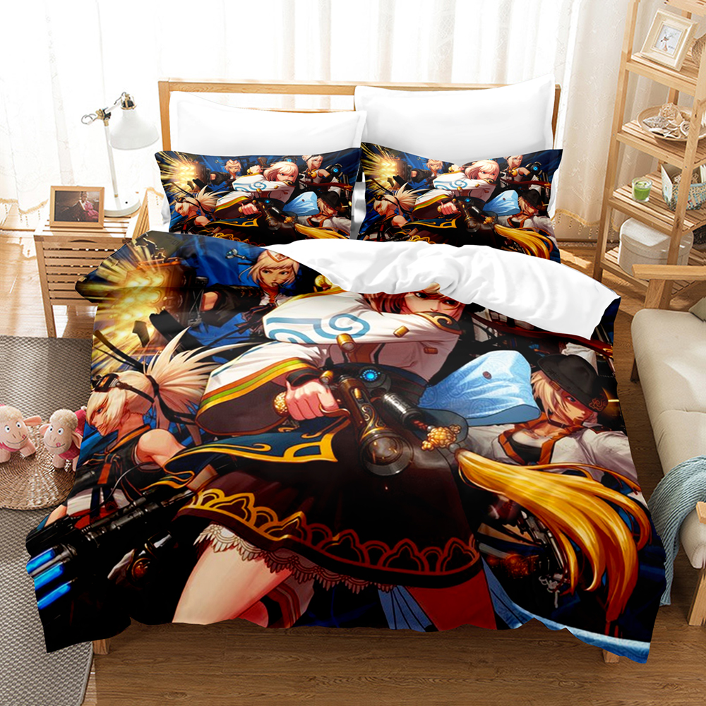 Ensemble de Literie Dungeon on Fighter Simple Double Très Grand Ensemble de Lit Ensemble de Housse de Couette pour Chambre d'Enfant Ensemble de Literie DNF Simple 3 Draps