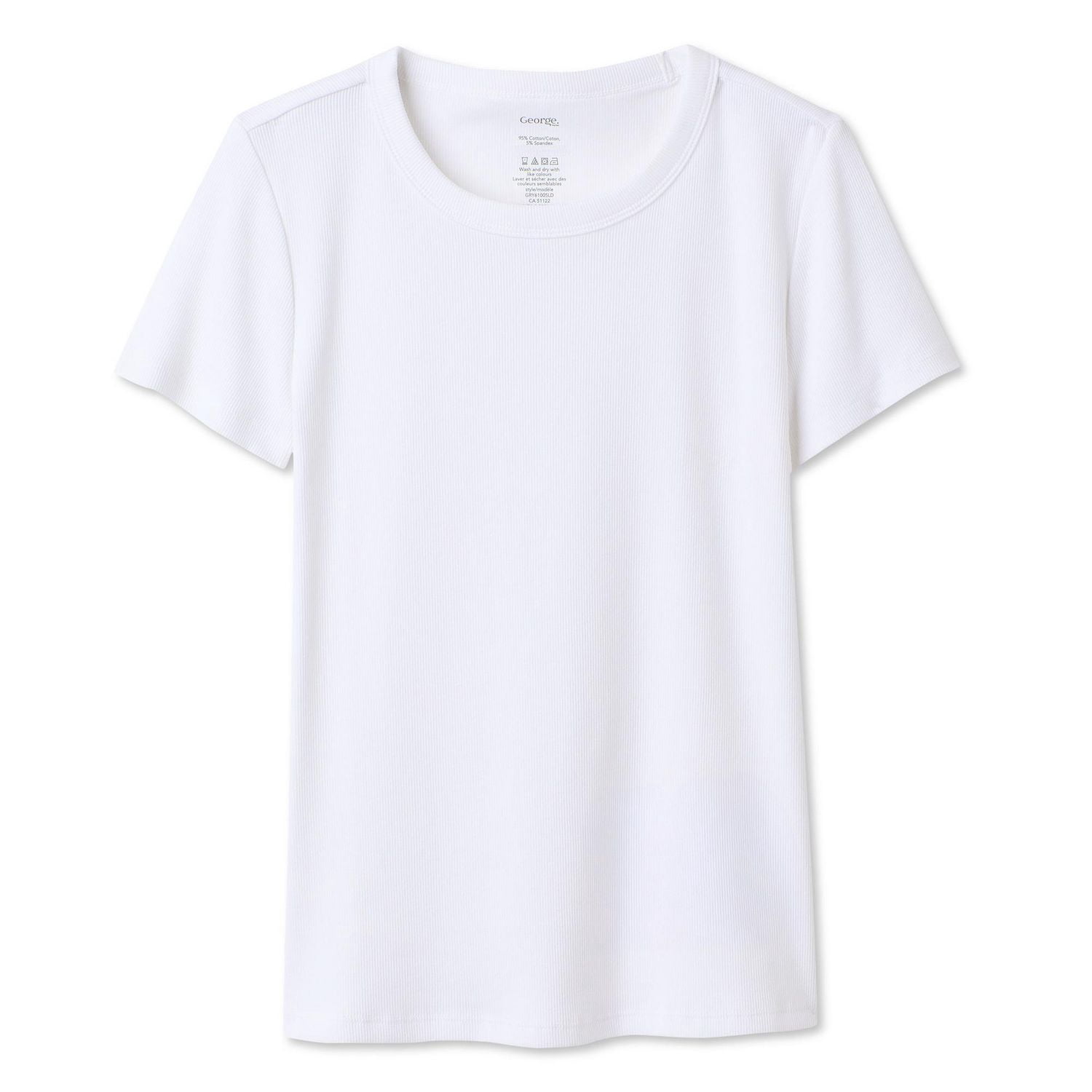 T-shirt côtelé George pour femmes