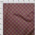 thumbnail image 2 of oneOone Georgette Viscose Fabric Geometric & Floral Block Print Fabric BTY 42 Inch Wide, 2 of 4