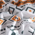thumbnail image 4 of Openpig Bohemian Duvet Cover Set Queen Size Orange Full Boho Comforter Cover Set Western 3 Pieces Geometric Lightweight Soft Breathable Farmhouse Bedding Duvet Cover Set, 4 of 7