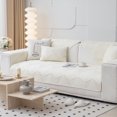 thumbnail image 1 of Washable Cotton Patchwork Slipcover Backside Anti Slip Particles Couch and L Shaped Sofa Towel Pure Color Breathable Seat Covers, 1 of 4