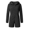 thumbnail image 5 of Combinaison Grande Taille pour Femmes Pulpeuses à Manches Longues à Capuche Pyjama Combinaison Décontractée d'Hiver Chaude Combinaison de Nuit Combinaisons pour Femmes en Liquidation, 5 of 5