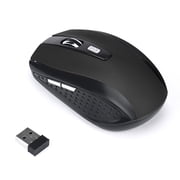 2.4GHz Wireless Gaming Mouse with USB Receiver, 2000 DPI, 6 Buttons, Red Optical Mouse for PC Laptop Desktop