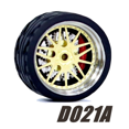 thumbnail image 1 of Carlomo Roues 1/64 pour Modèle de Voiture D-Class 2 Ensemble de Détail en Alliage Pièces de Réparation avec Pneus en Caoutchouc Disques de Frein Passe-Temps Adultes D021A, 1 of 6