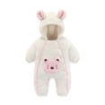thumbnail image 1 of LSLJS Barboteuse pour Bébé Fille Garçon Combinaison Pyjama Manches Longues à Capuche en Peluche Tenue Automne Hiver, 1 of 2
