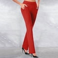 thumbnail image 1 of Économies de la Rentrée! Georges Pantalons de Randonnée Joggers Pantalons Habillés Femmes Taille Haute Pantalons de Travail pour les Jambes Pantalons Extensibles de Bureau Décontractés, 1 of 6