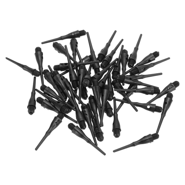 Unique Bargains 2BA Filetage Plastique Pointe Souple Accessoires de Remplacement, Noir 90 Unités