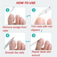 thumbnail image 3 of Podiatrist Toenail Clippers, Thick Toe Nail Clipper Remove Residual Dirt Curved With Armor Remover For Pedicure, 3 of 8