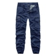 thumbnail image 1 of RXIRUCGD Salopette Délavée à Multiples Poches pour Homme, Pantalon Décontracté d'Extérieur, Bleu, Taille : 2TG, 1 of 3