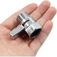 thumbnail image 3 of Shut-Off Valve Shower Head Control - G1/2" Thread Exterior Faucet, Chrome Angle Shut-Off for Flow Flow Faucet Universal Replacement, Chrome Angle Valve Hand Shower, Shower Arm, 3 of 3