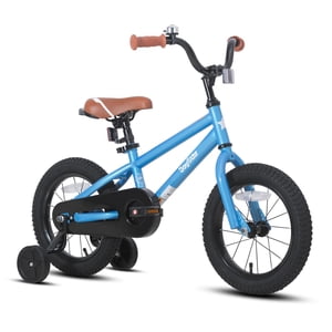 JOYSTAR 16 Inch Kids vélo pour 4-7 ans avec des roues d'entraînement de freinage de rétropédalage vélo sur les garçons 4 5 6 7 Années Enfants Bicyclettes BMX Style Cadeaux d'anniversaire Bleu