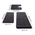 thumbnail image 3 of Dvkptbk area rug set Colors 3-Piece Memorys Foam Bathroom Rug Set Soft Non Slide Bath Mat Absorbent Bath Rug Perfects for Bathroom Laundry Room Mat Bathroom Mat Bathroom Accessories, 3 of 8