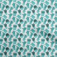 thumbnail image 1 of oneOone Rayon Dusty Teal Green Fabric Cactus Craft Projects Decor Fabric Printed By The Yard 56 Inch Wide, 1 of 5