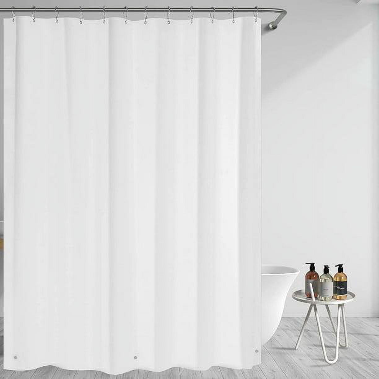 Clear Shower Curtain Liner, 72x72 Plastic Shower Liner, Waterproof PEVA Shower Curtain Liner, Cute Lightweight Shower Curtains for Bathroom with Magnets and 12 Rustproof Metal Grommet Holes