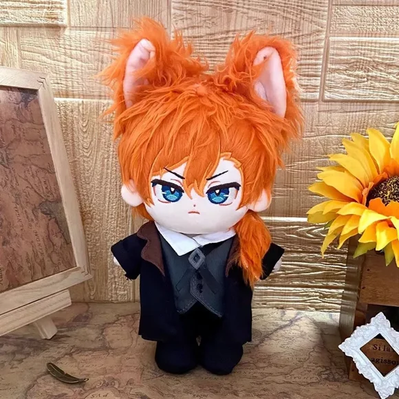 Bungo Stray Dogs dazai osamu Nakahara Chuuya Poupée en Peluche avec Costume 20 cm Cadeau