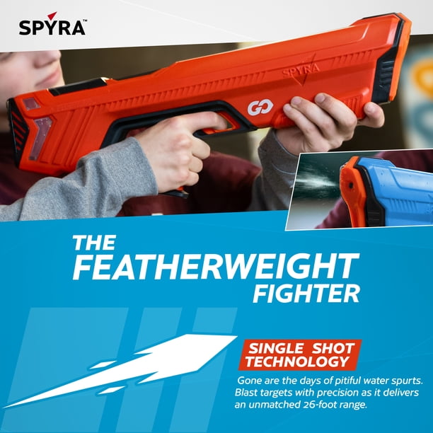 SPYRA Electric Water Blaster, Outdoor LED Squirt Toy Game, SpyraGO